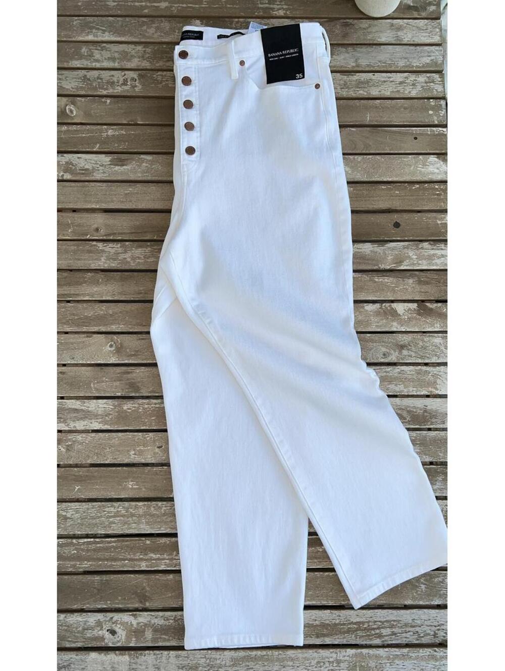 Banana Republic White pants NEW WT.